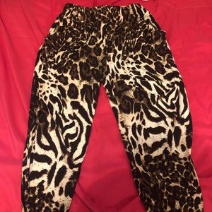 Leopard print joggers